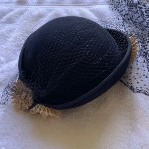 Vintage Patrice Floral Hat w/ Veil